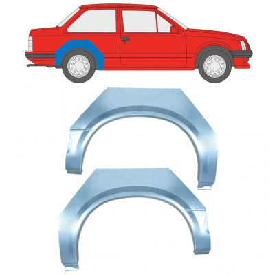 Hátsó sárvédő javító panel hoz Opel Corsa A 1982-1993 / Bal+Jobb / Készlet 11020