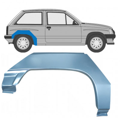 Hátsó sárvédő javító panel hoz Opel Corsa A 1982-1993 / Jobb 7701