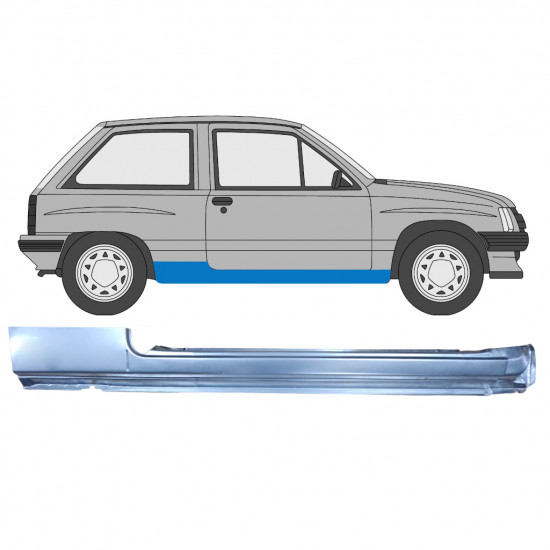 Teljes küszöb hoz Opel Corsa A 1982-1993  / Jobb 7703