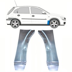 Első sárvédő javító panel hoz Opel Corsa C 2000-2010 / Bal+Jobb / Készlet 10180
