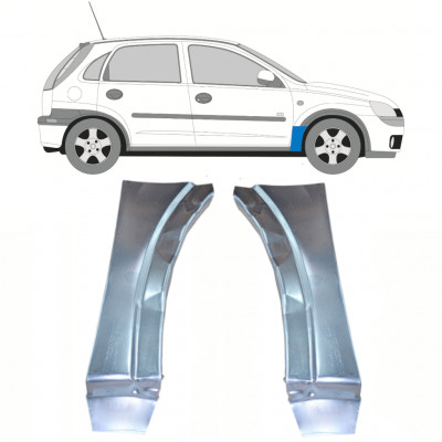 Első sárvédő javító panel hoz Opel Corsa 2000-2010 / Bal+Jobb / Készlet 10180