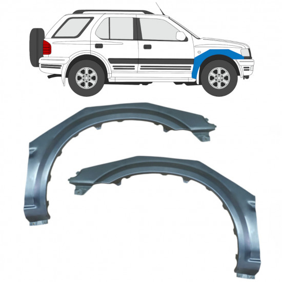 Első sárvédő javító panel hoz Opel Frontera B 1999-2002 / Bal+Jobb / Készlet 9994