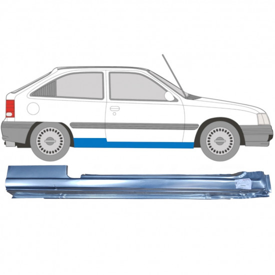 Küszöb javító panel hoz Opel Kadett 1984-1993 / Jobb 6938