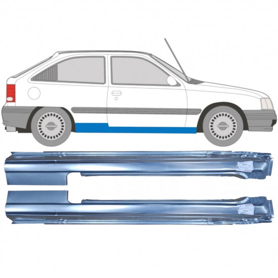 Küszöb javító panel hoz Opel Kadett 1984-1993 / Bal+Jobb / Készlet 9449