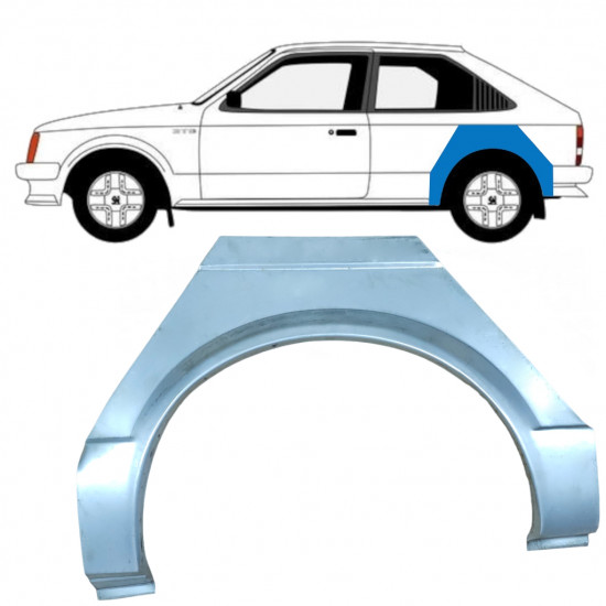 Hátsó sárvédő javító panel hoz Opel Kadett D 1979-1984 / Bal 7903