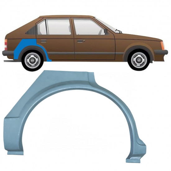 Hátsó sárvédő javító panel hoz Opel Kadett D 1979-1984 / Jobb 7906