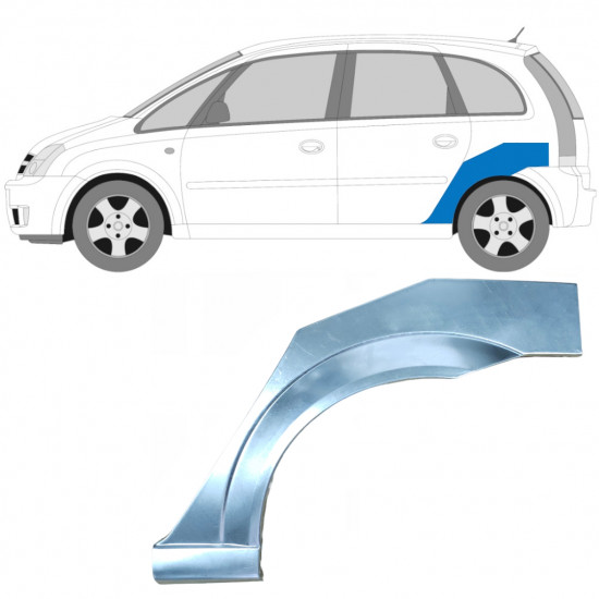 Hátsó sárvédő javító panel hoz Opel Meriva 2003-2010 / Bal 5830