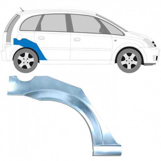 Hátsó sárvédő javító panel hoz Opel Meriva 2003-2010 / Jobb 5829