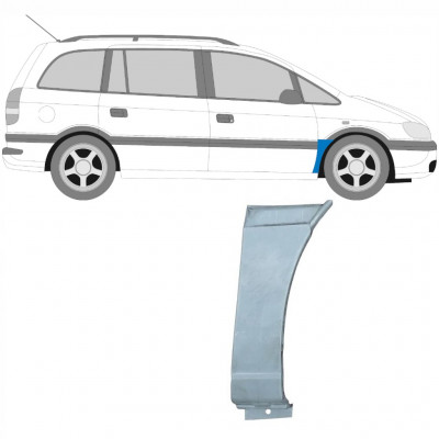 Első sárvédő javító panel hoz Opel Zafira 1999-2005 / Jobb 6094