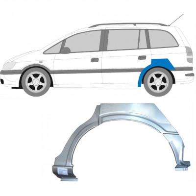 Hátsó sárvédő javító panel hoz Opel Zafira 1999-2005 / Bal 6889