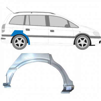 Hátsó sárvédő javító panel hoz Opel Zafira 1999-2005 / Jobb 6888