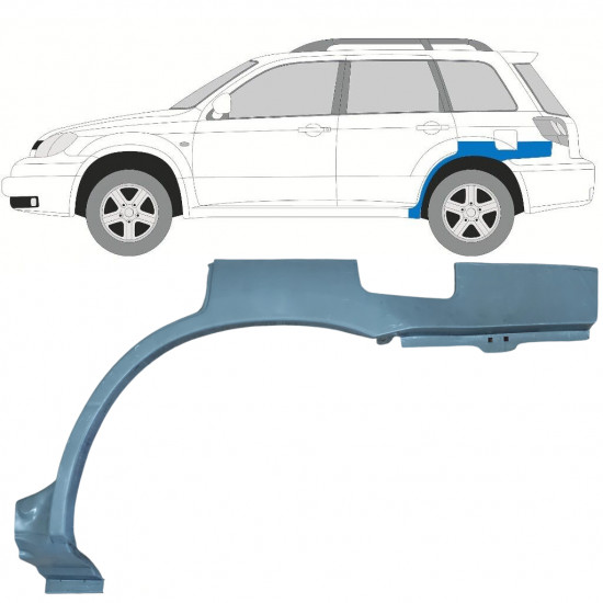 Hátsó sárvédő javító panel hoz Mitsubishi Outlander 2003-2007 / Bal 11538