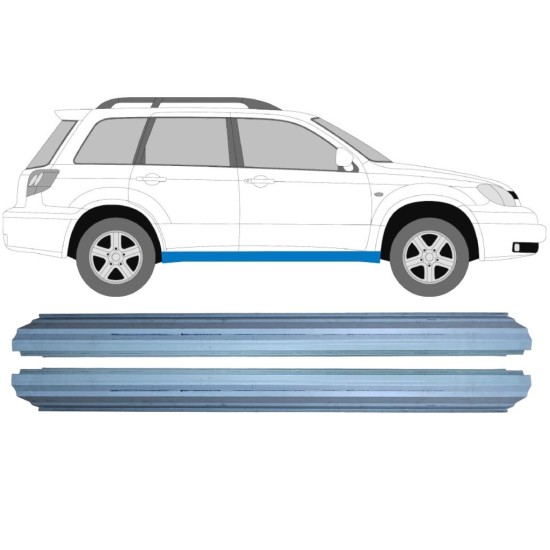 Küszöb javító panel hoz Mitsubishi Outlander 2003-2007 / Bal+Jobb / Készlet 16144