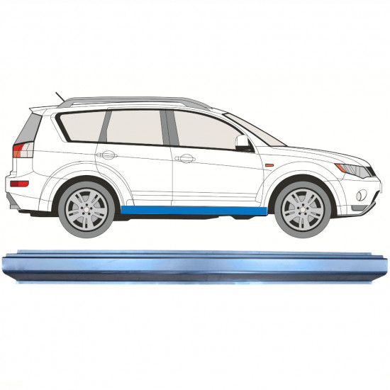 Küszöb javító panel hoz Mitsubishi Outlander 2007-2012 / Bal = Jobb (szimmetrikus) 10143