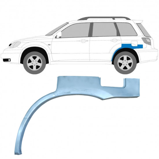 Hátsó sárvédő javító panel hoz Mitsubishi Outlander 2003-2007 / Bal 6027