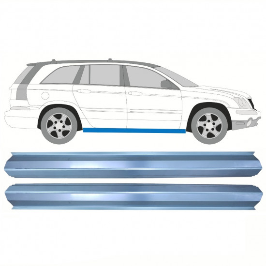 Belső küszöb javító panel hoz Chrysler Pacifica 2003-2007 / Bal = Jobb (szimmetrikus) / Készlet 10357