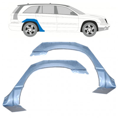 Hátsó sárvédő javító panel hoz Chrysler Pacifica 2003-2007 / Bal+Jobb / Készlet 9970