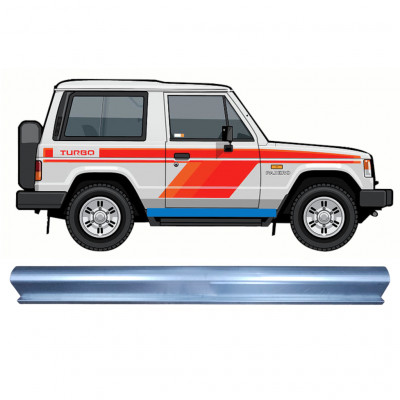 Küszöb javító panel hoz Mitsubishi Pajero 1982-1992 / Bal = Jobb (szimmetrikus) 9334