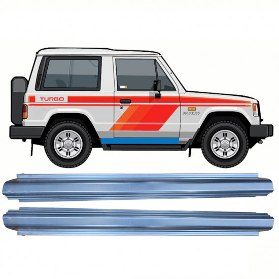 Küszöb javító panel hoz Mitsubishi Pajero 1982-1992 / Bal = Jobb (szimmetrikus) / Készlet 10362