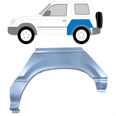 Hátsó sárvédő javító panel hoz Mitsubishi Pajero 1991-2001 / Bal 15126