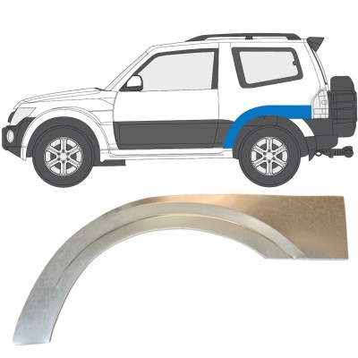 Hátsó sárvédő javító panel hoz Mitsubishi Pajero 2006-2021 / Bal 14838