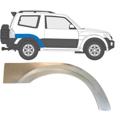Hátsó sárvédő javító panel hoz Mitsubishi Pajero 2006-2021 / Jobb 14837