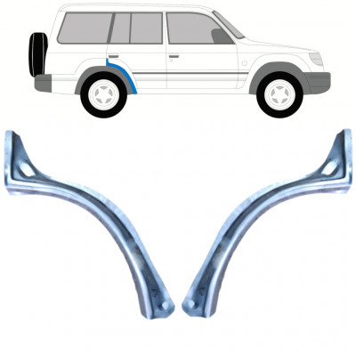 Hátsó sárvédő javító panel hoz Mitsubishi Pajero 1991-1999 / Bal+Jobb / Készlet 9773