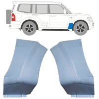 Első sárvédő javító panel hoz Mitsubishi Pajero 1999-2006 / Bal+Jobb / Készlet 16903