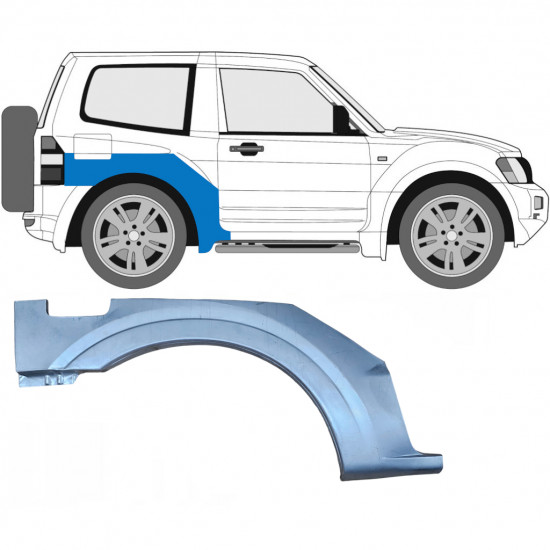 Hátsó sárvédő javító panel hoz Mitsubishi Pajero 1999-2006 / Jobb 6828