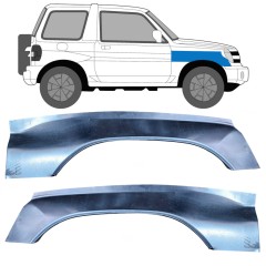 Első sárvédő javító panel hoz Mitsubishi Pajero Pinin 1998-2007 / Bal+Jobb / Készlet 10624