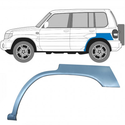 Hátsó sárvédő javító panel hoz Mitsubishi Pajero Pinin 1998-2007 / Bal 5130