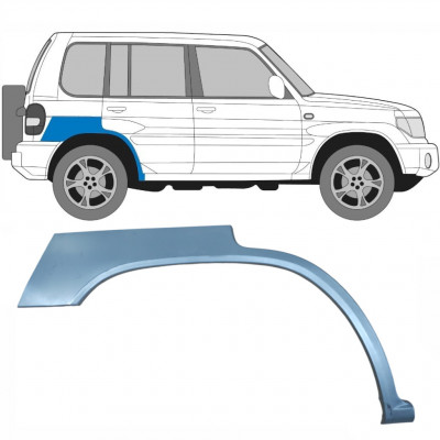 Hátsó sárvédő javító panel hoz Mitsubishi Pajero Pinin 1998-2007 / Jobb 5132