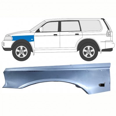 Első sárvédő javító panel hoz Mitsubishi Pajero Sport 1996-2008 / Bal 8398