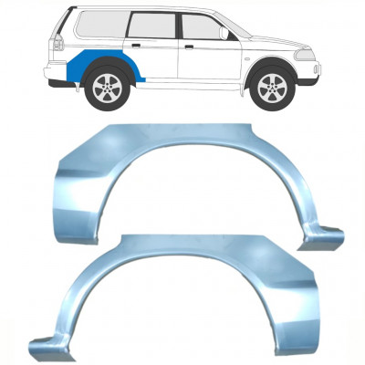 Hátsó sárvédő javító panel hoz Mitsubishi Pajero Sport 1996-2008 / Bal+Jobb / Készlet 10584