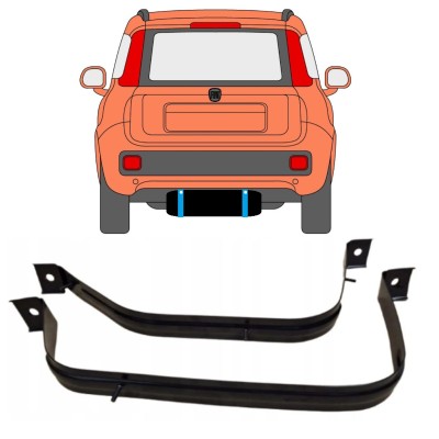 Tartószalag üzemanyagtartály hoz Fiat Panda 2012- 15028
