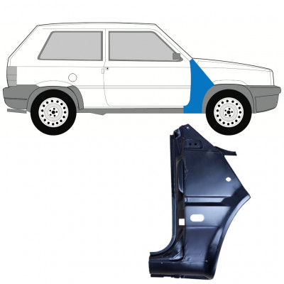 Első sárvédő javító panel hoz Fiat Panda 1980-2002 / Jobb 11811