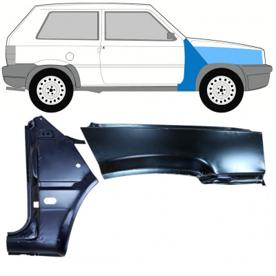 Első sárvédő javító panel hoz Fiat Panda 1980-2002 / Jobb / Készlet 11816