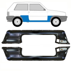 Teljes küszöb hoz Fiat Panda 1980-2002 / Bal+Jobb / Készlet 10756