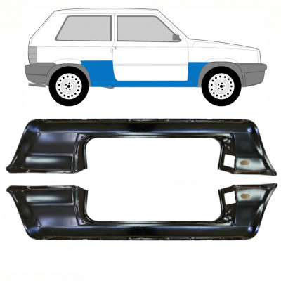 Küszöb javító panel hoz Fiat Panda 1980-2002 / Bal+Jobb / Készlet 10756