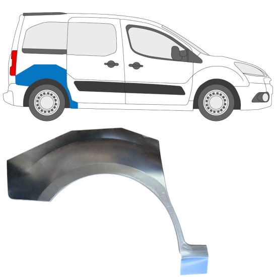 Hátsó sárvédő javító panel hoz Citroen Berlingo 2008-2018 / Jobb 15868