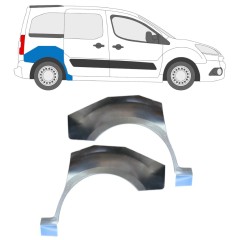 Hátsó sárvédő javító panel hoz Peugeot Partner 2008-2018 / Bal+Jobb / Készlet 15867
