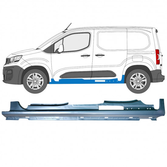 Teljes küszöb hoz Peugeot Partner 2018-2023 / Bal 12876