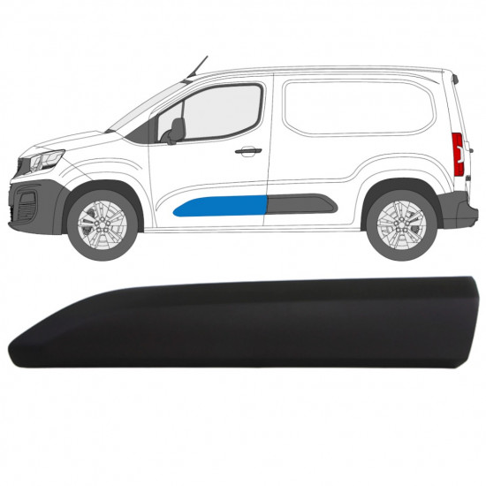 Ajtó oldali díszítő elem hoz Peugeot Partner 2018-2023 / Bal 12985