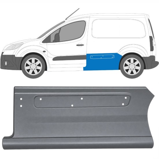 Oldalsó javító panel hoz Peugeot Partner 2008-2018 / Bal 17016
