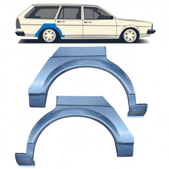 Hátsó sárvédő javító panel hoz VW Passat B2 1980-1988 / Bal+Jobb / Készlet 9605