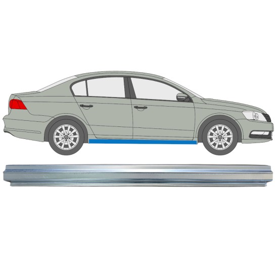 Küszöb javító panel hoz Volkswagen Passat B7 2010-2015 / Jobb 16355