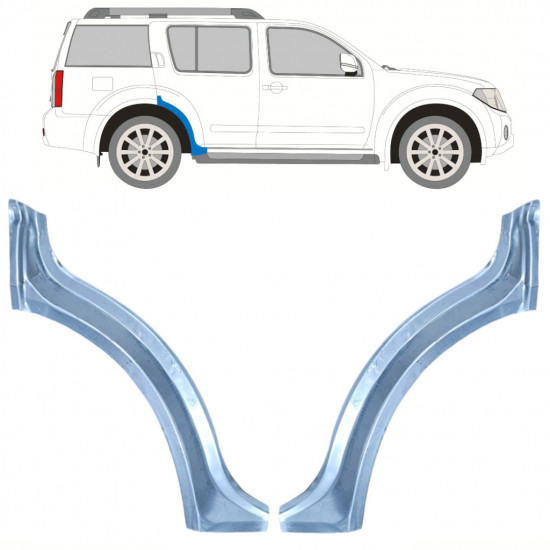 Hátsó sárvédő javító panel hoz Nissan Pathfinder 2004-2013 / Bal+Jobb / Készlet 10352