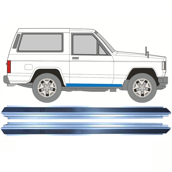 Küszöb javító panel hoz Nissan Patrol K160 1979-1990 / Bal+Jobb / Készlet 16291