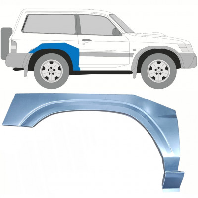 Hátsó sárvédő javító panel hoz Nissan Patrol 1997-2009 / Jobb 10218