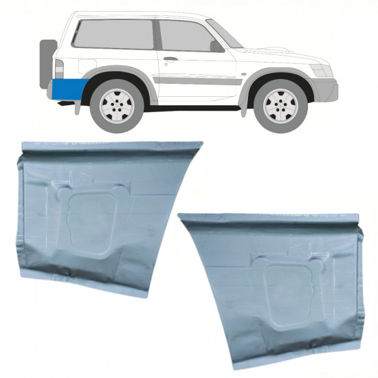 Hátsó sárvédő javító panel hoz Nissan Patrol 1997-2009 / Bal+Jobb / Készlet 10168